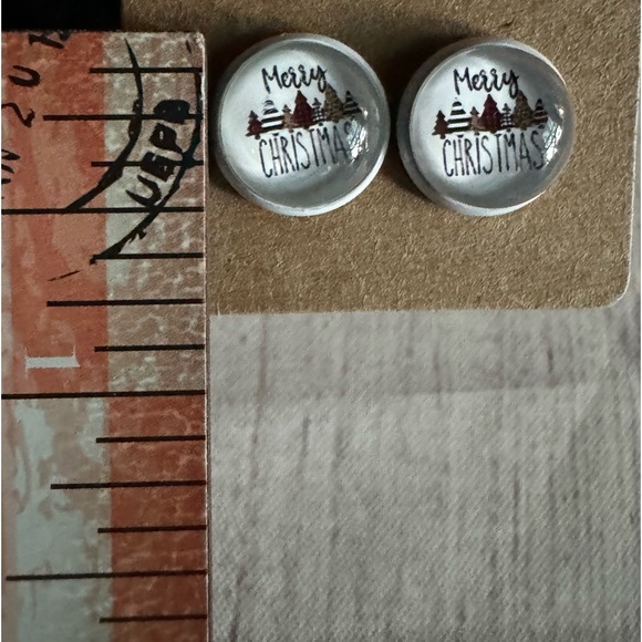 🐬 CLEARANCE: NEW Holiday Earrings Imperfect Functional Christmas Trees - Picture 5 of 10